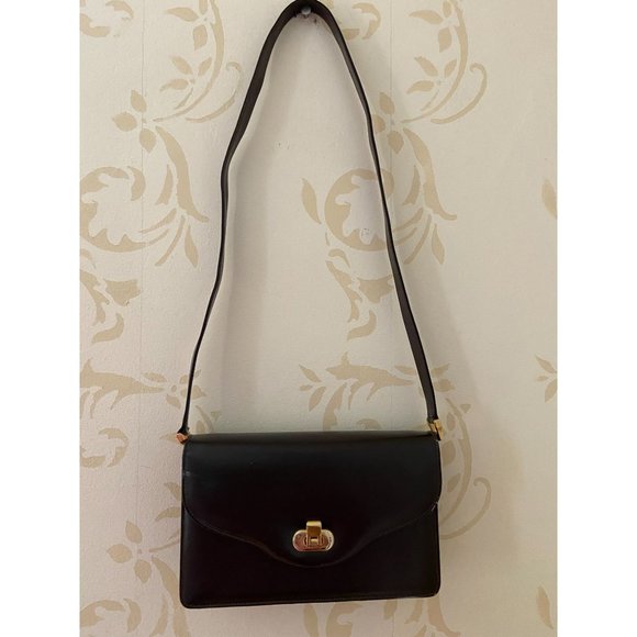 Vintage London Mappin & Webb Leather Handbag Bag - Picture 2 of 10